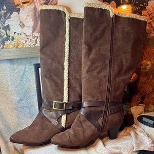 Brown Knee-High Women's Boots